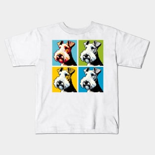 Wire Fox Terrier Pop Art - Dog Lovers Kids T-Shirt